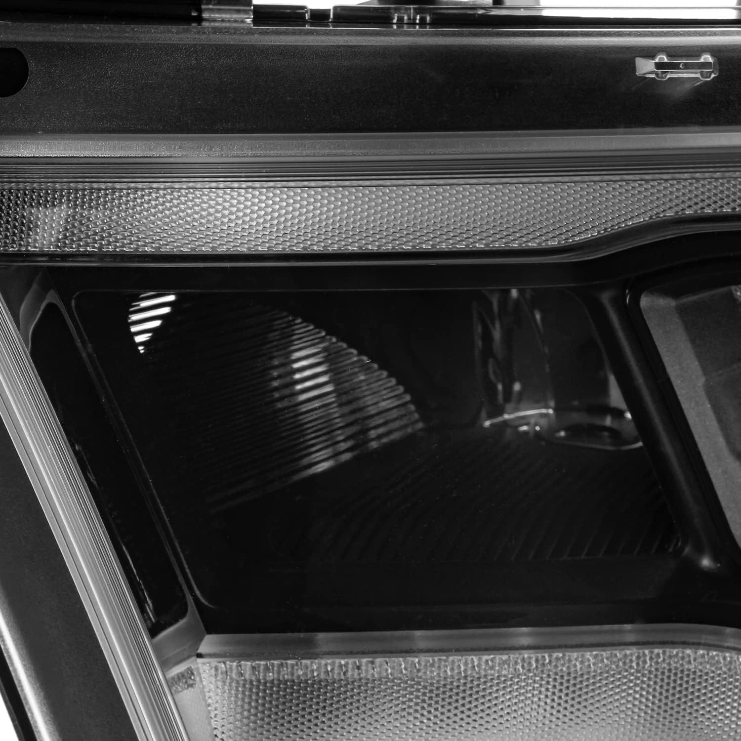 Full LED-strålkastare – svarta – par – RAM 1500 DT 2019–2023 Tradesman, Big Horn, Laramie och Rebel - 4