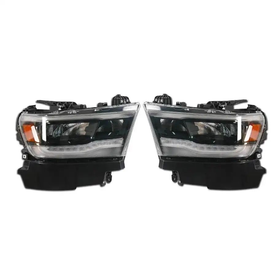 Full LED-strålkastare – svarta – par – RAM 1500 DT 2019–2023 Tradesman, Big Horn, Laramie och Rebel - 3