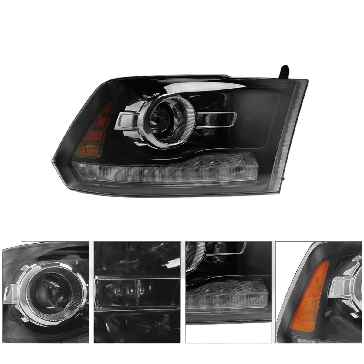 Strålkastare med LED-position och halogenhuvudljus – par – RAM 1500/2500/3500 2013–2018 och RAM 1500 Classic 2019–2023 - 2