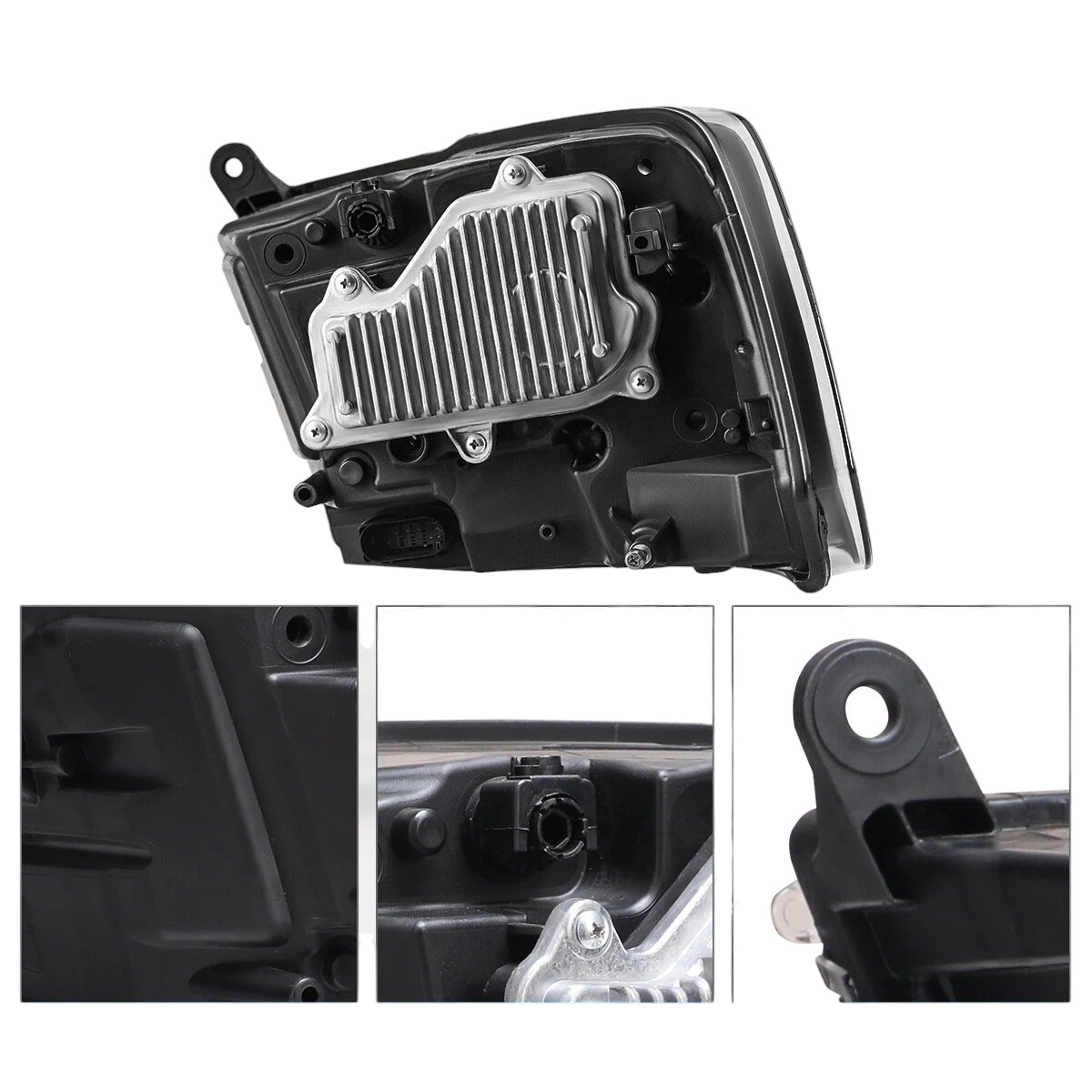 Strålkastare med LED-position och halogenhuvudljus – par – RAM 1500/2500/3500 2013–2018 och RAM 1500 Classic 2019–2023 - 3