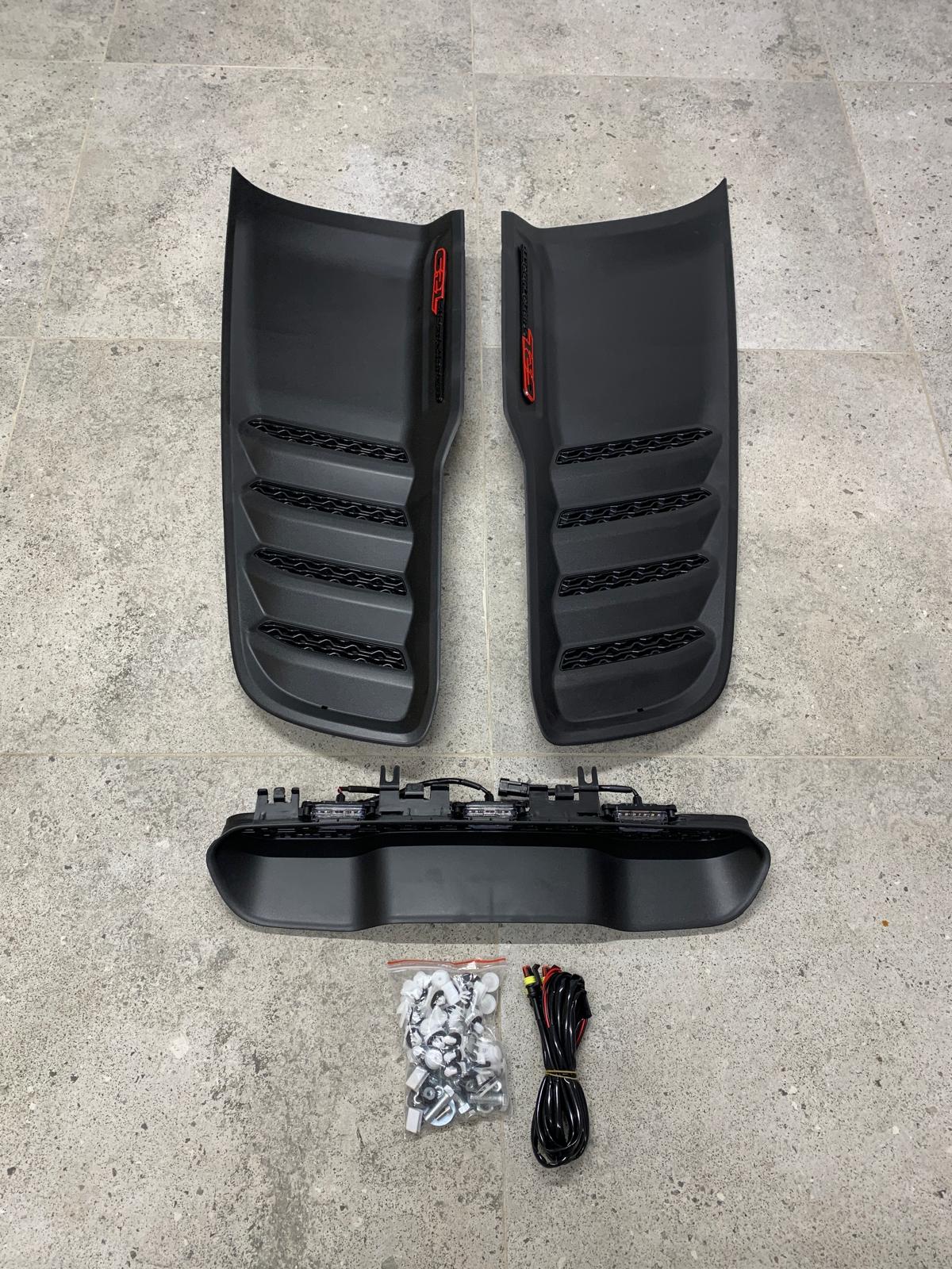 Huvventilation med LED – Supercharged – sats – RAM 1500 TRX 2021–2023 med TRX-huv - 3