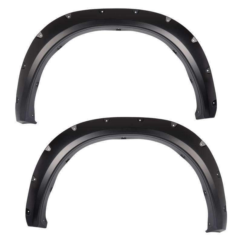 Skärmbreddare – Pocket Rivet – mattsvarta – 4 delar – RAM 1500 2009–2018 samt RAM 1500 Classic 2019–2024 - 4