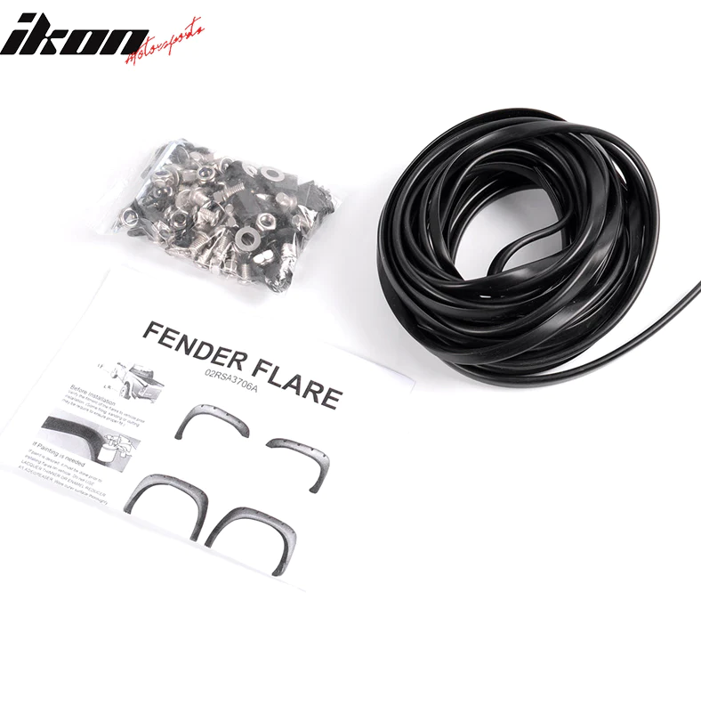 Skärmbreddare – Pocket Rivet – svart struktur – 4 delar – RAM 1500/2500/3500 2002–2008 - 7