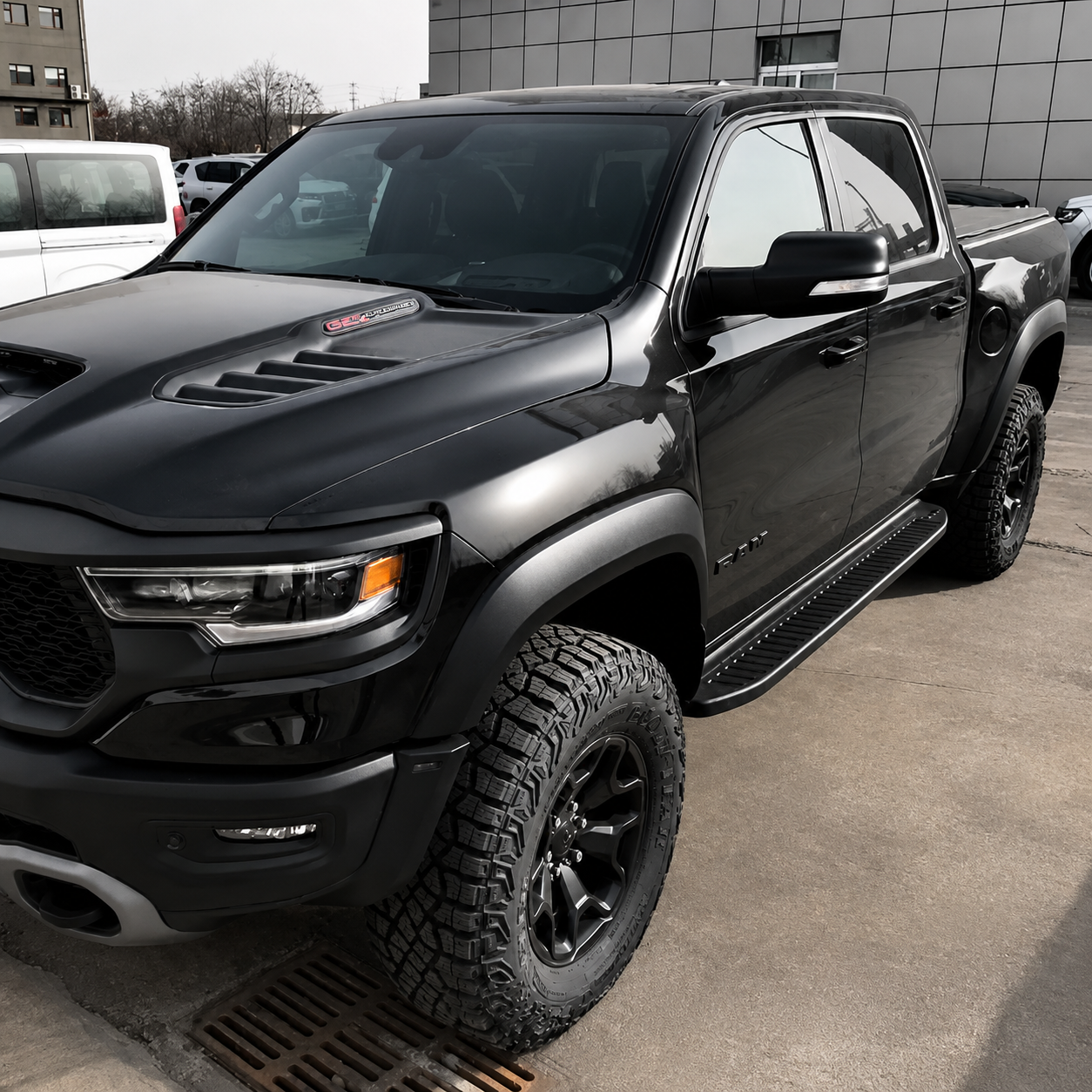 Sidosteg – TRX-stil – svarta – par – RAM 1500 DT Crew Cab 2019–2023 - 3