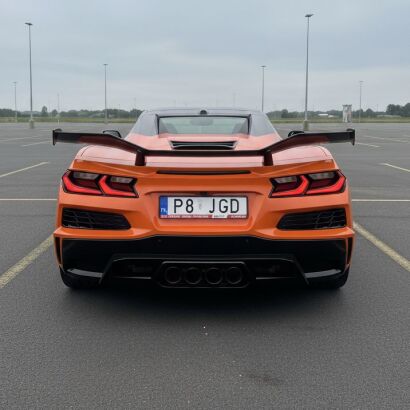 Z06-inspirerad bakre stötfångare (CORVETTE C8 20–26) - 3