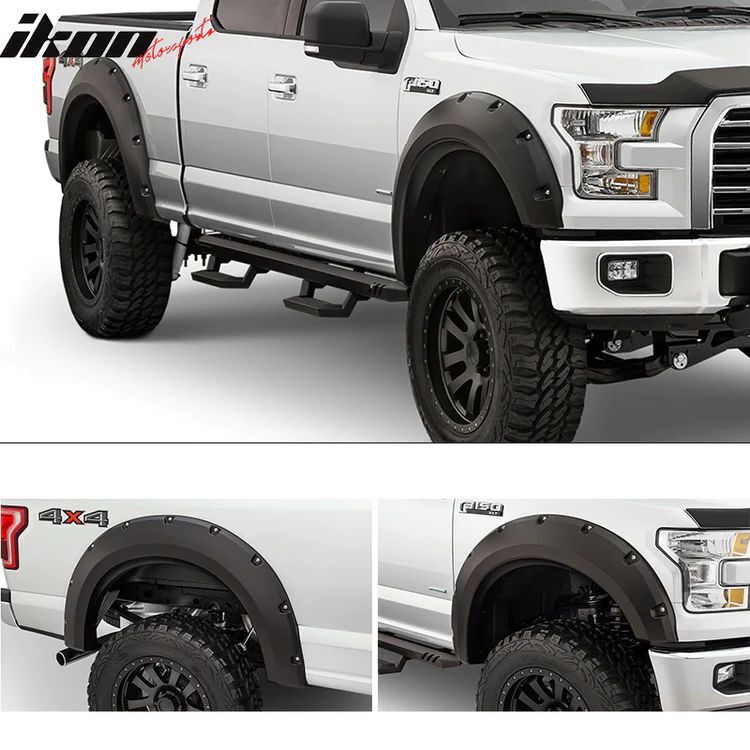 Pocket Rivet Style Fender Flares - Textured (F150 15-18) - 2