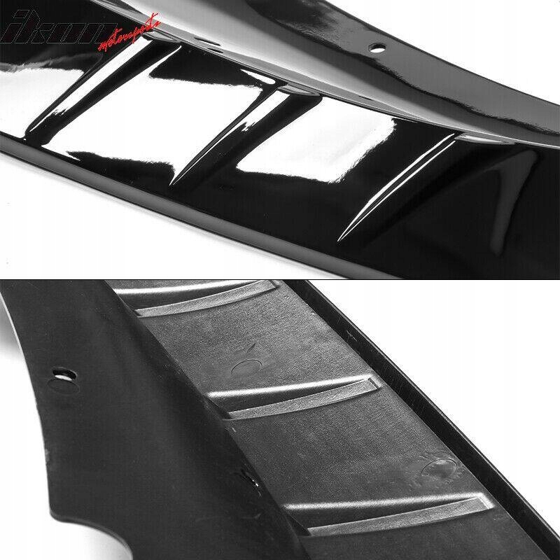 Frontläpp – V2 Style – blanksvart - 6