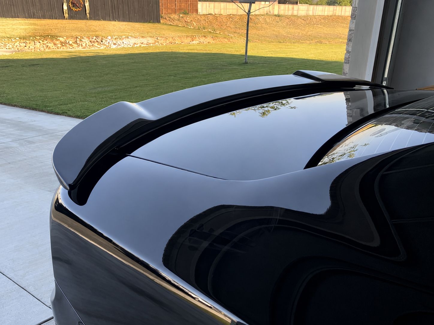 Bakspoiler – SRT8 Hellcat-stil – blanksvart - 4