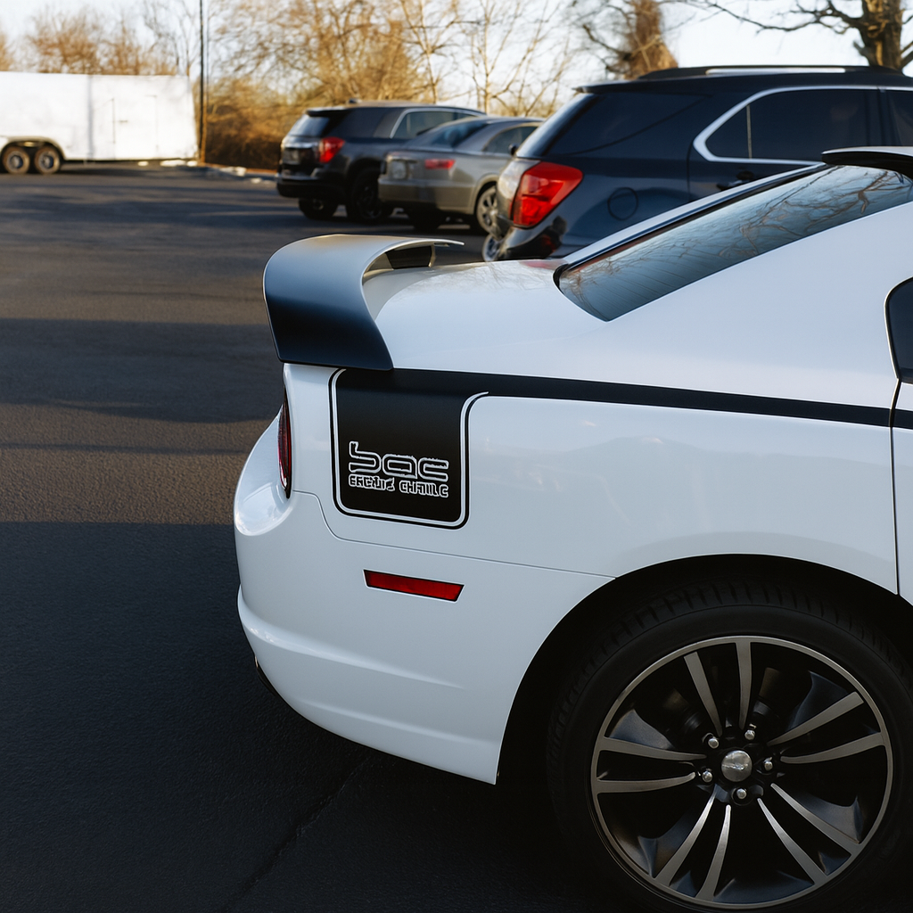 Bakspoiler – SRT8/R/T-stil – blanksvart - 5
