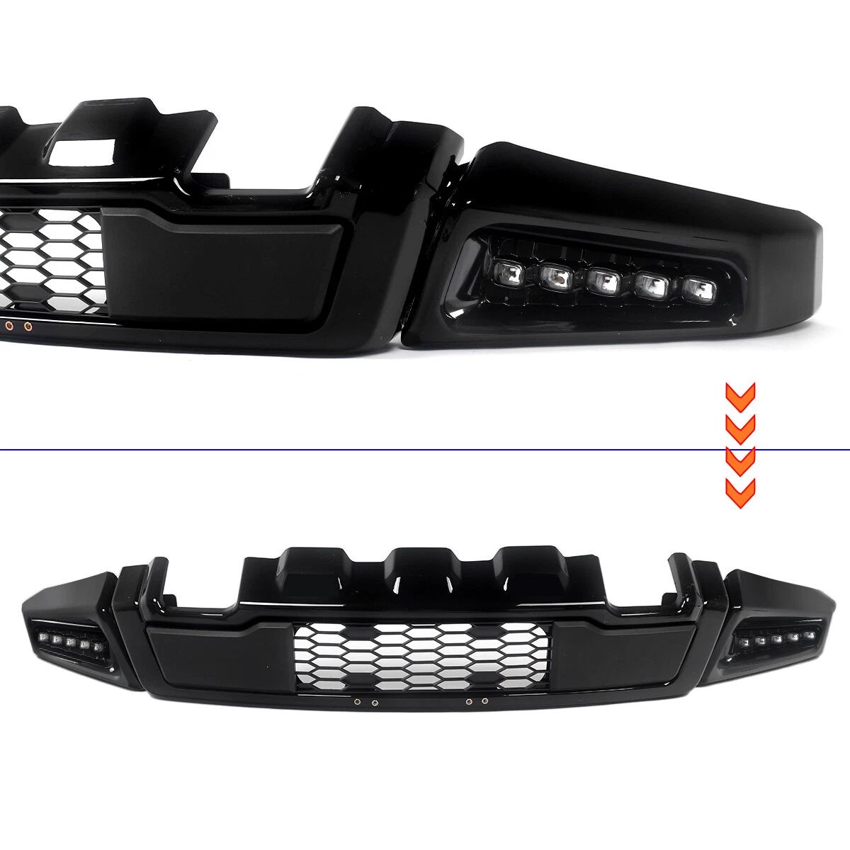 RAPTOR Främre stötfångare + LED-ljus (F150 17-20 RAPTOR) - 11