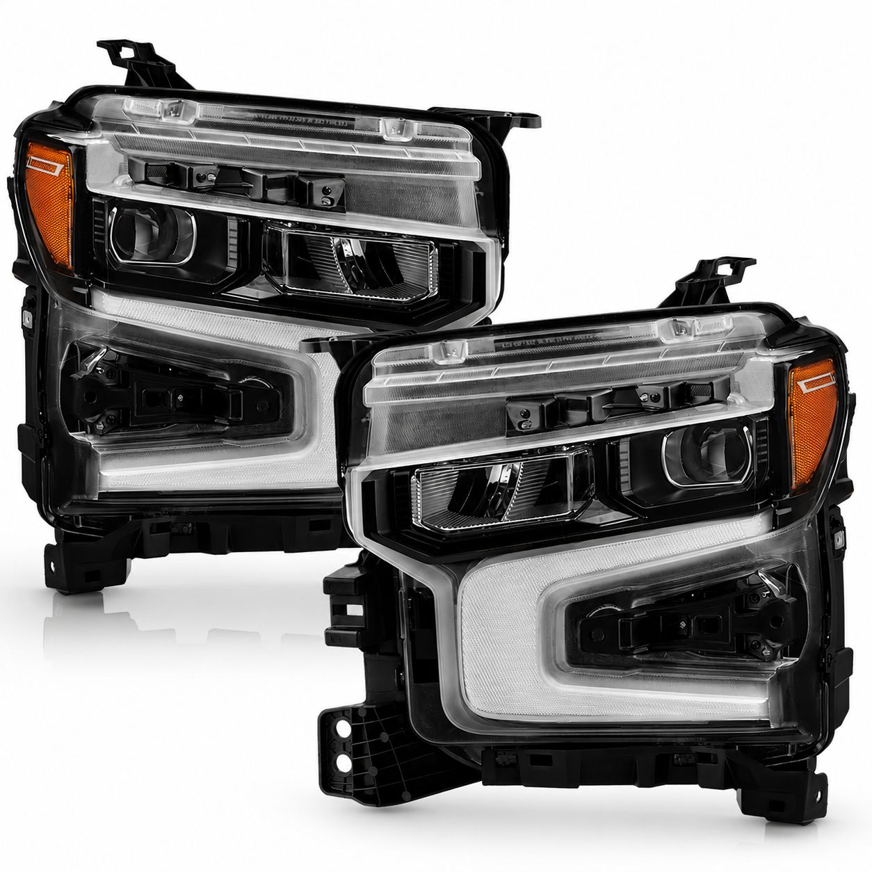 ZR2 Black Full LED-strålkastare – komplett sats (SILVERADO 1500 22–24) - 2