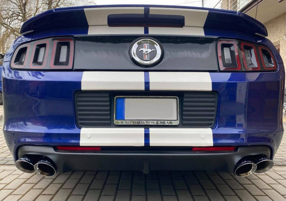 GT500 Style Diffuser 2 dubbla utblås (MUSTANG 13-14 V6, GT)