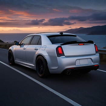 ROCK-inspirerad bakspoiler – mattsvart (CHRYSLER 300 12–23)