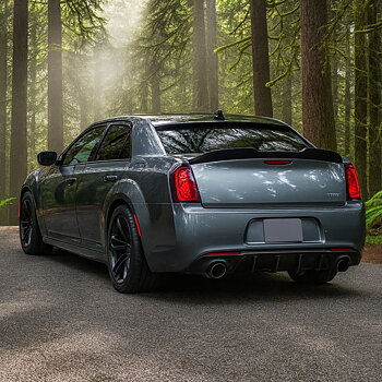 ROCK-inspirerad bakspoiler – blanksvart (CHRYSLER 300 12–23)