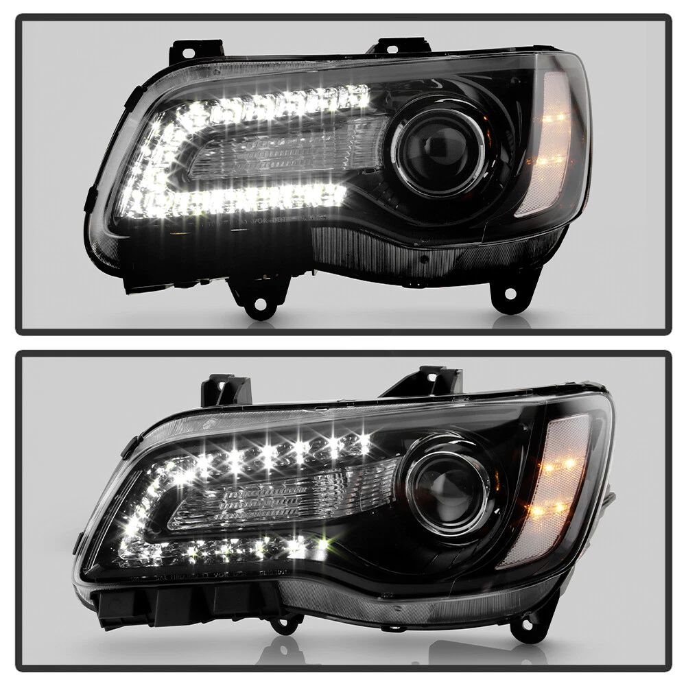 Vänster halogenstrålkastare med LED-varselljus (CHRYSLER 300 15–23) - 6