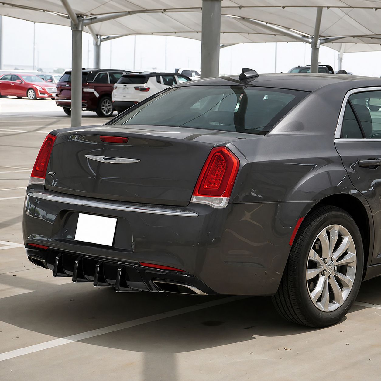 V1-bakdiffuser – blanksvart (CHRYSLER 300 15–23)