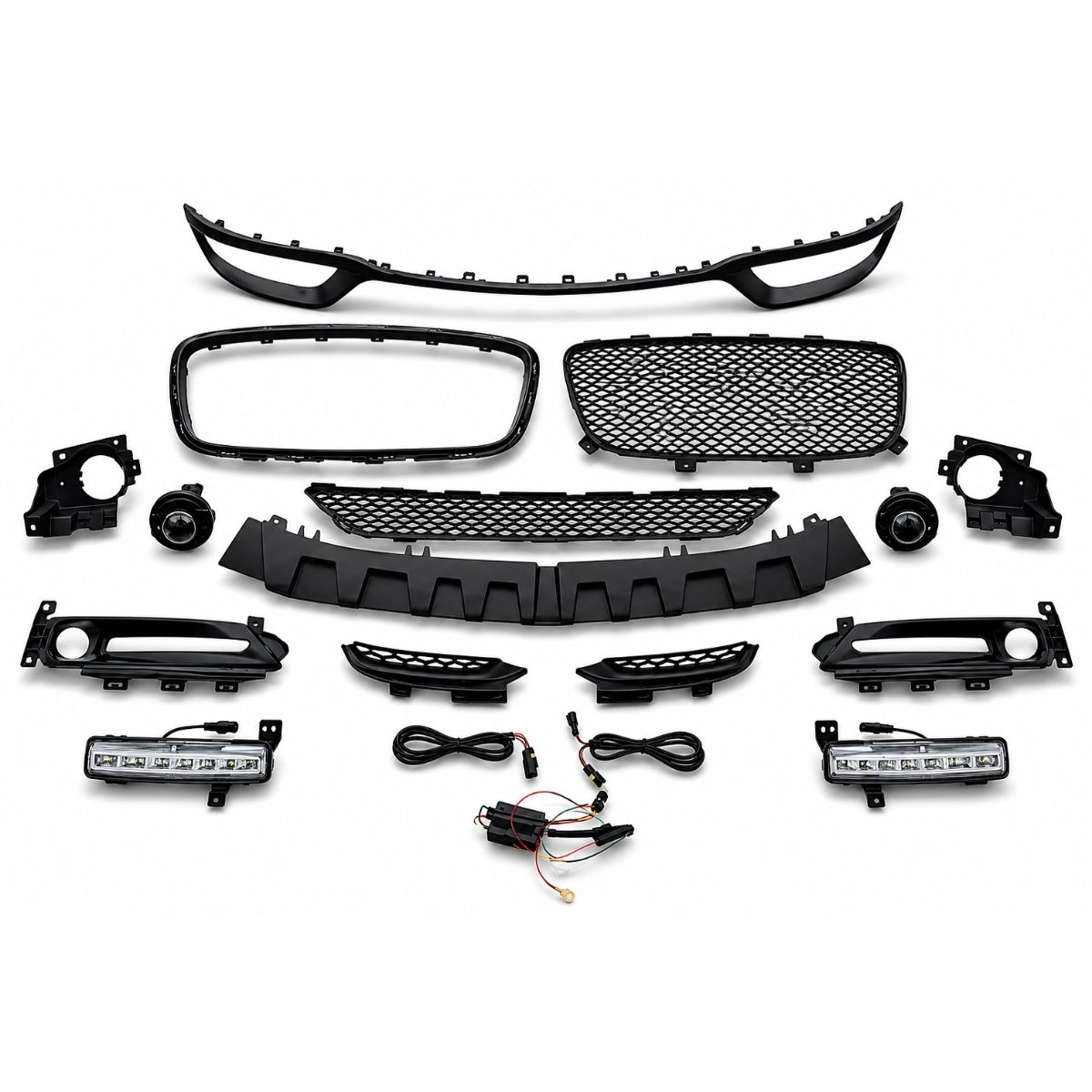 Komplett SRT-inspirerad främre stötfångare med dimljus och DRL (CHRYSLER 300 12–23) - 4