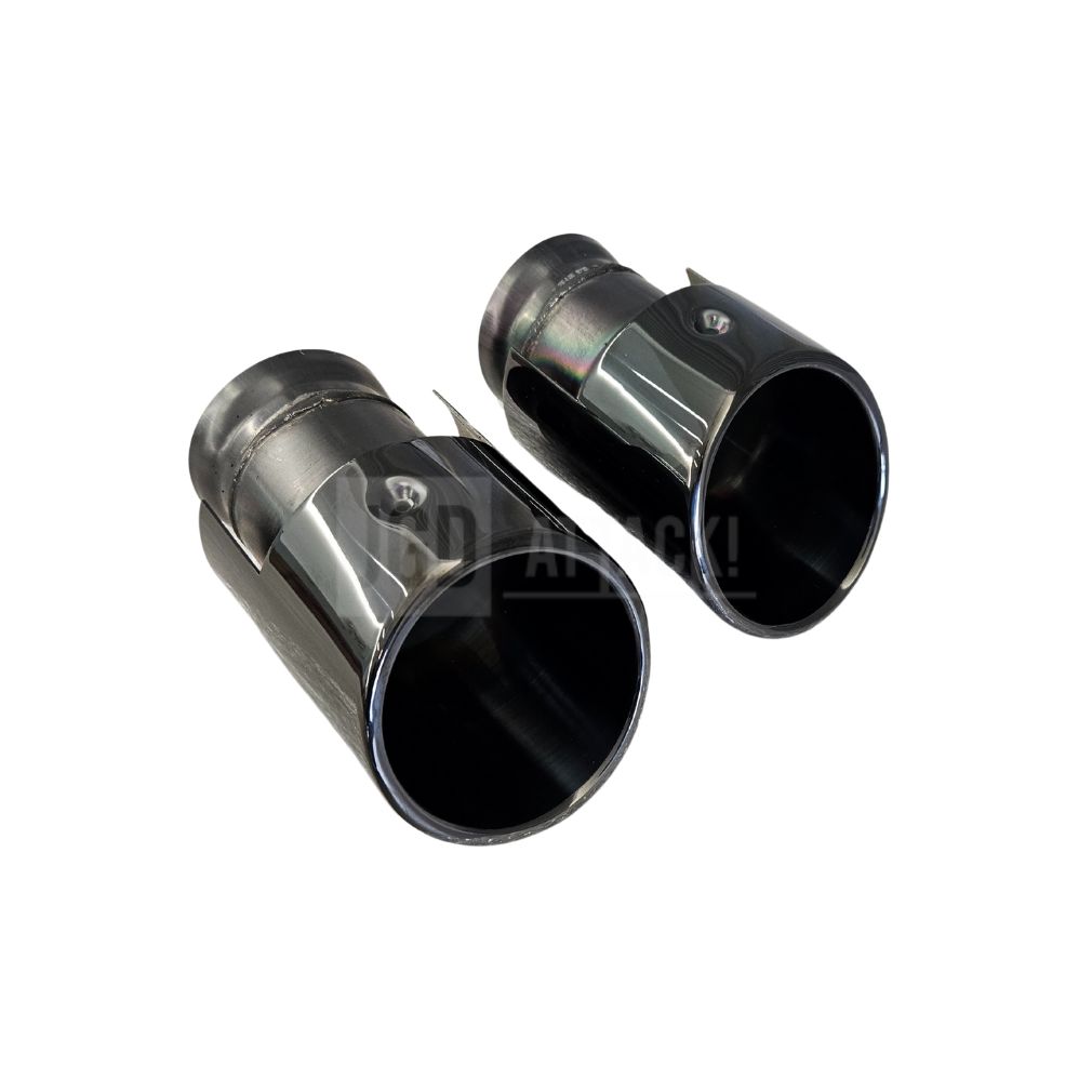 Svarta runda ändrör – sats (CHRYSLER 300 15–23) - 3