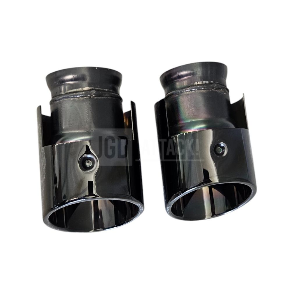 Svarta runda ändrör – sats (CHRYSLER 300 15–23) - 6