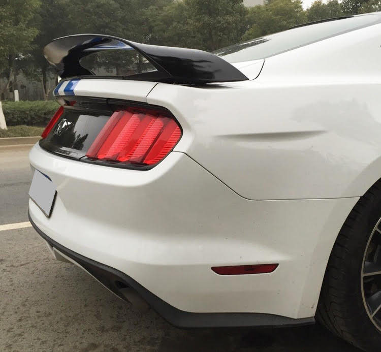 GT350R Style Vinge - Blank Svart (MUSTANG 15-20 Fastback) - 2