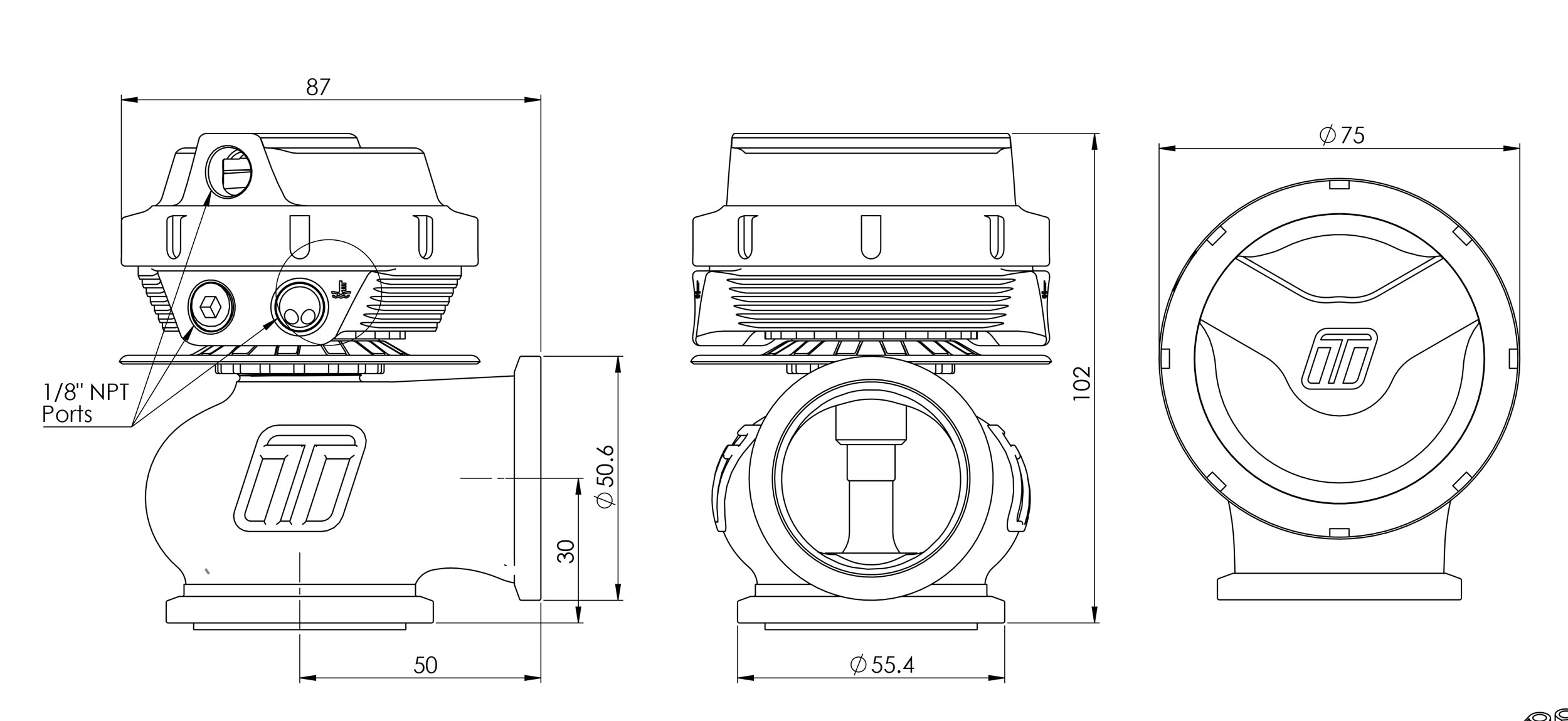 Turbosmart wastegate Gen-V Comp-Gate 40 - 2