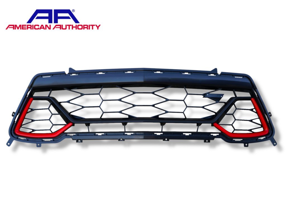 Nedre Grill Med röda inslag (CAMARO 16-18 SS) - 2