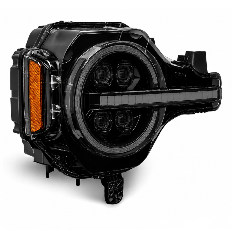 Full-LED strålkastare med 4 projektorer – NIGHTSTRIKE Black Edition (FORD BRONCO 2021–2026) - 2