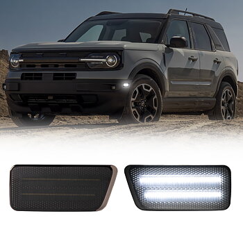 LED-sidomarkeringsljus fram – Vitt ljus (FORD BRONCO SPORT 2021–2026)