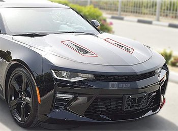 SS Style Huv Vent Louvers (CHEVROLET CAMARO 2016-2018 LT / RS)