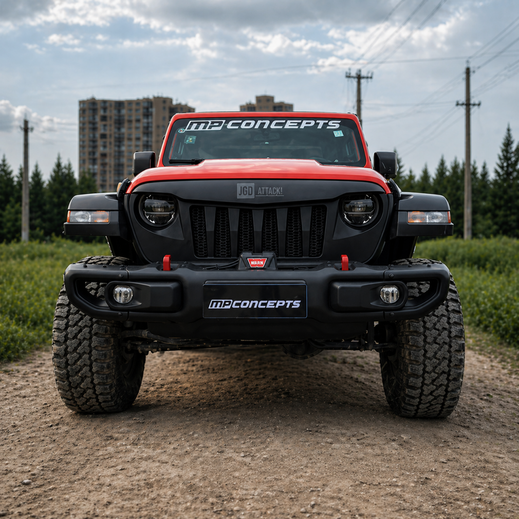 MP Concepts smidd aluminium Främre stötfångare (Wrangler JL 18-26)