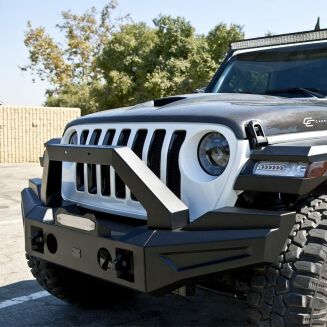 Modulär främre stötfångare – offroad Kansas – D-Rings & frontbåge & dimljus (Wrangler JL 18-26) - 3