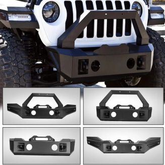 Modulär främre stötfångare – offroad Kansas – D-Rings & frontbåge & dimljus (Wrangler JL 18-26) - 6