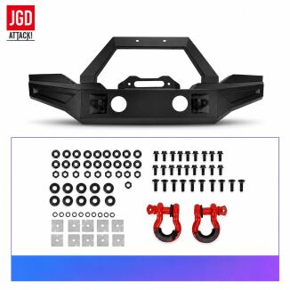 Modulär främre stötfångare – offroad Kansas – D-Rings & frontbåge & dimljus (Wrangler JL 18-26) - 5