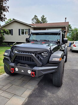 Modulär främre stötfångare – offroad Kansas – D-Rings & frontbåge & dimljus (Wrangler JL 18-26)