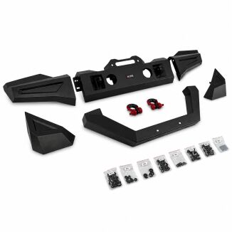 Modulär främre stötfångare – offroad Kansas – D-Rings & frontbåge & dimljus (Wrangler JL 18-26) - 2