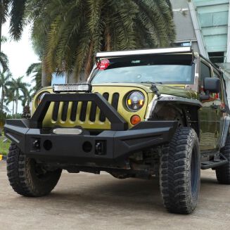 Modulär främre stötfångare – offroad Kansas – D-Rings & frontbåge & dimljus (Wrangler JK 07-17) - 5