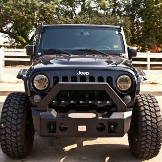 Modulär främre stötfångare – offroad Kansas – D-Rings & frontbåge & dimljus (Wrangler JK 07-17) - 7