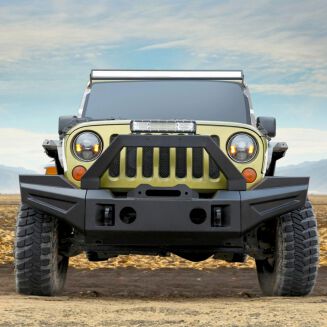 Modulär främre stötfångare – offroad Kansas – D-Rings & frontbåge & dimljus (Wrangler JK 07-17) - 3