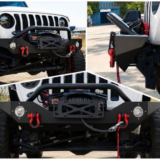 Främre stötfångare – offroad Oklahoma – D-Rings & frontbåge & dimljus (Wrangler JL 18-26) - 4
