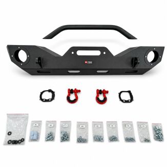 Främre stötfångare – offroad Oklahoma – D-Rings & frontbåge & dimljus (Wrangler JL 18-26) - 8