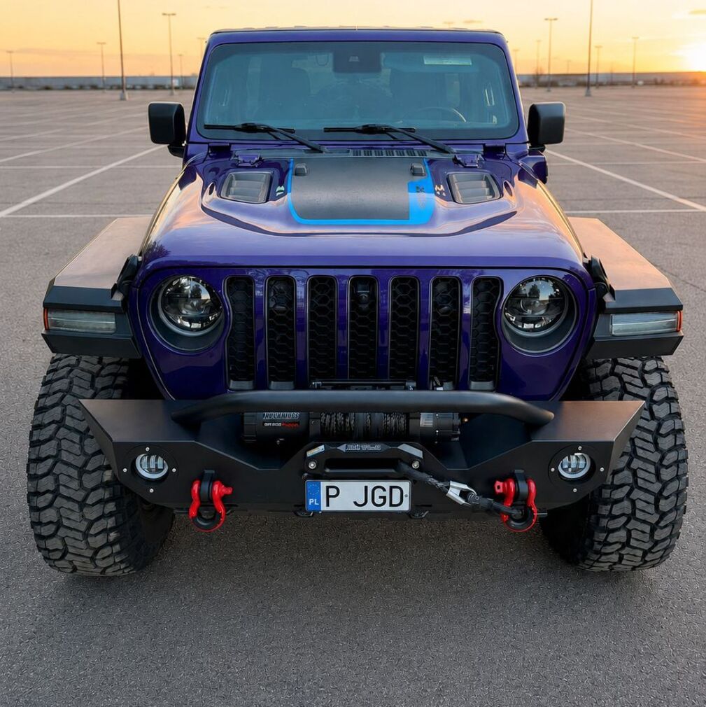 Främre stötfångare – offroad Oklahoma – D-Rings & frontbåge & dimljus (Wrangler JL 18-26)