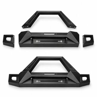 Främre stötfångare – offroad Colorado – D-Rings & frontbåge & dimljus (Wrangler JL 18-26) - 5