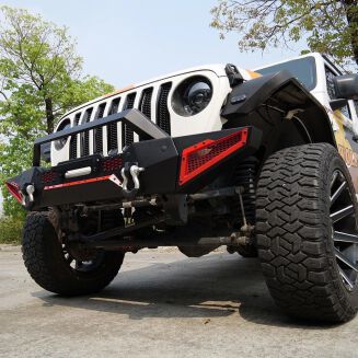 Främre stötfångare – offroad Texas – D-Rings, frontbåge & vinschplatta (Wrangler JL/JT 18-26) - 3