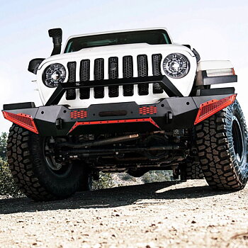 Främre stötfångare – offroad Texas – D-Rings, frontbåge & vinschplatta (Wrangler JL/JT 18-26)