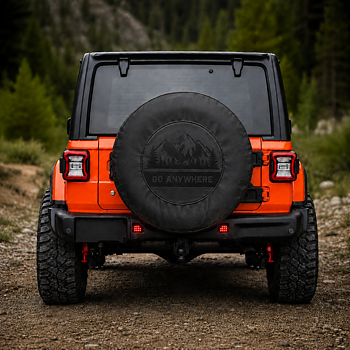 Smidd aluminium Bakre stötfångare + LED (Wrangler JL 18-26)