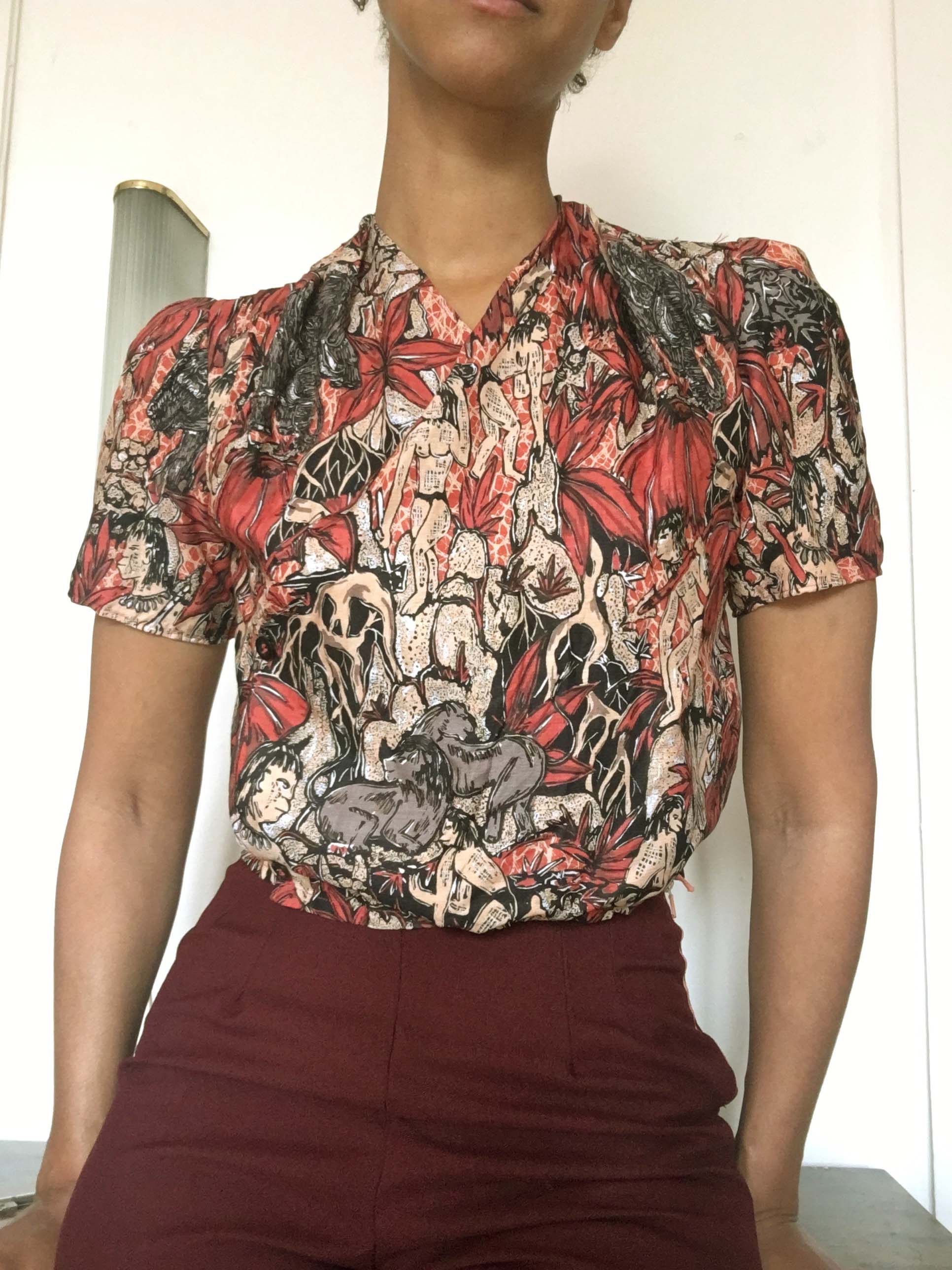 Wrap blouse