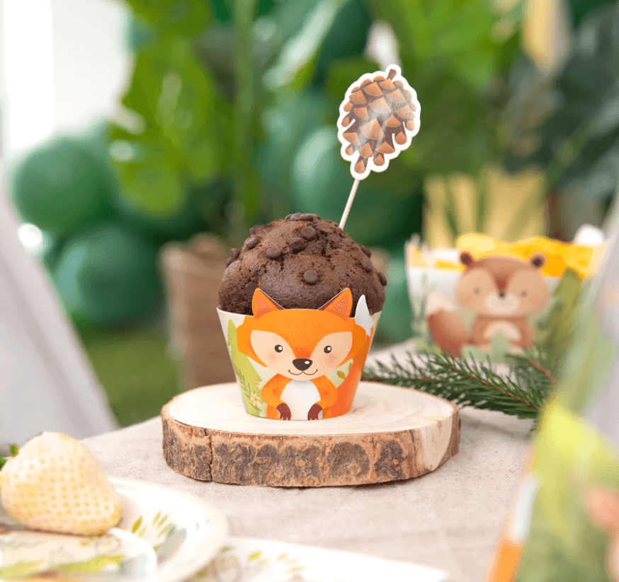 Muffins wrappers - Skogsvänner -2