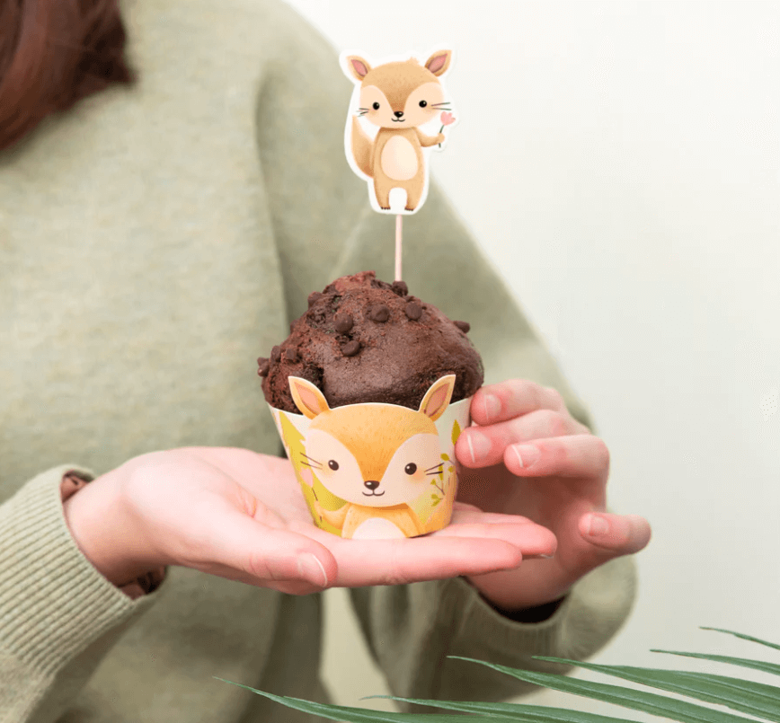 Muffins wrappers - Skogsvänner -1