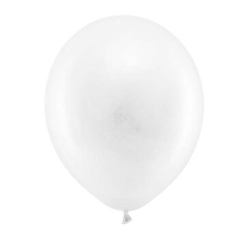 Ballonger pastell | 30 cm | 10-pack | Vit