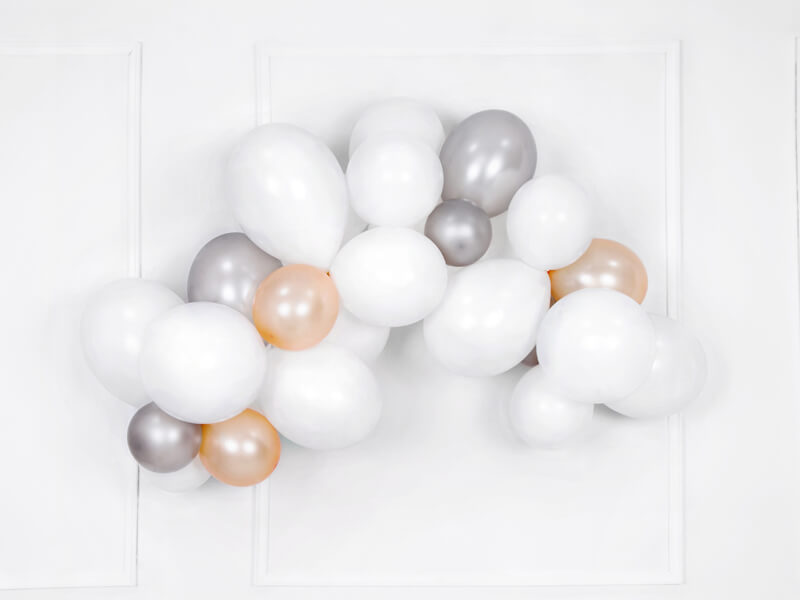 Miniballonger metallic - Silver (100-pack) - 2